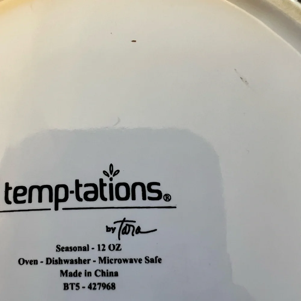 NEW Temp-tations Seasonal One Mini Pie Plates with Recipes